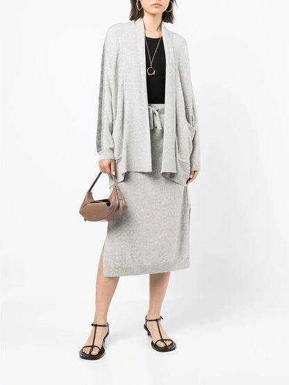 Straight Cashmere Skirt