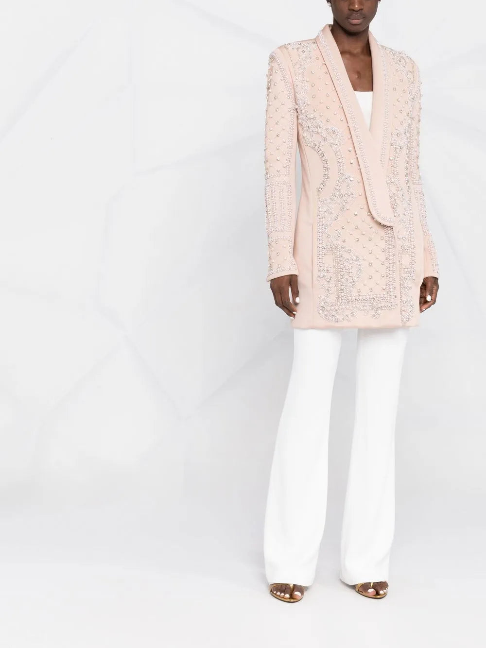 Embellished Shawl Lapel Blazer