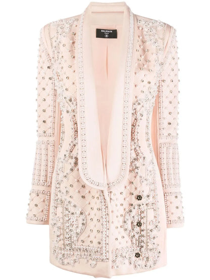 Embellished Shawl Lapel Blazer