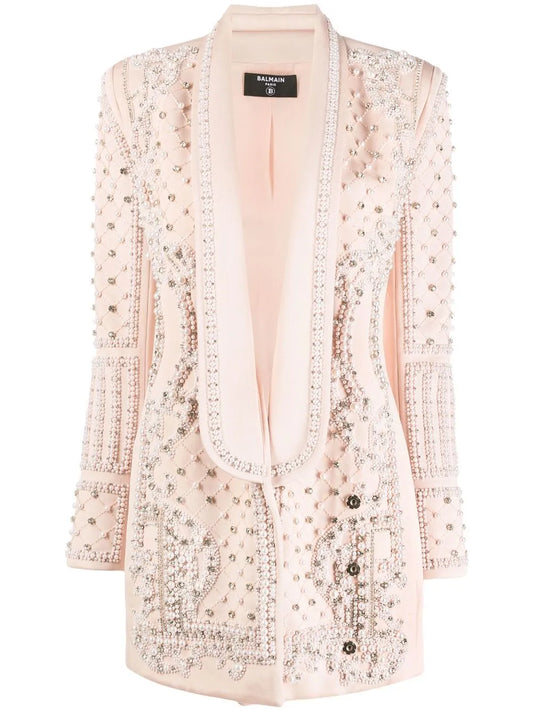 Embellished Shawl Lapel Blazer