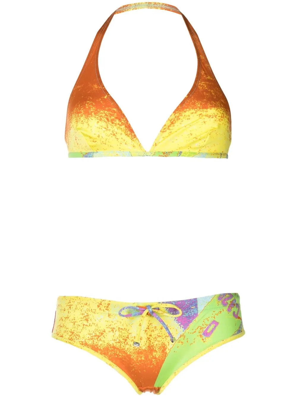 Graphic-Print Bikini Set