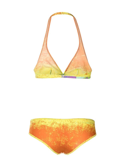 Graphic-Print Bikini Set