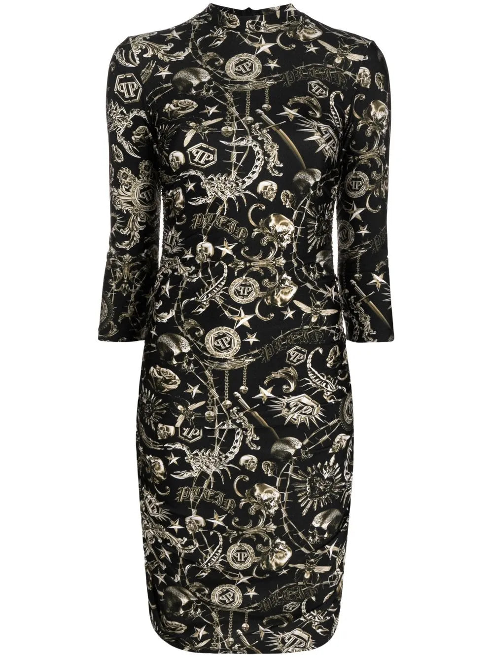 Scorpion-Print Mini Dress