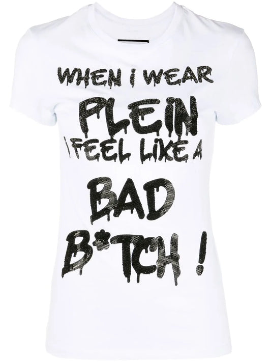 Sexy Pure Rhinestone-Embellished T-Shirt