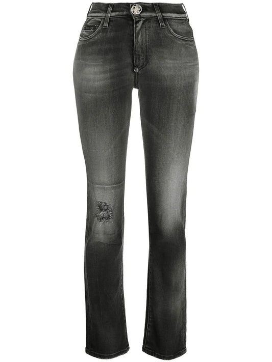 Logo-Plaque Denim Jeans