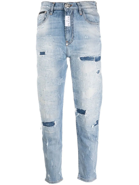 Distressed Mom Jeans