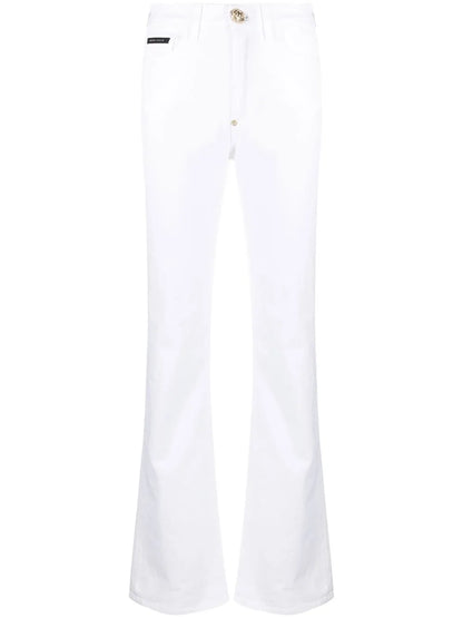High-Waisted Flared Jeans
