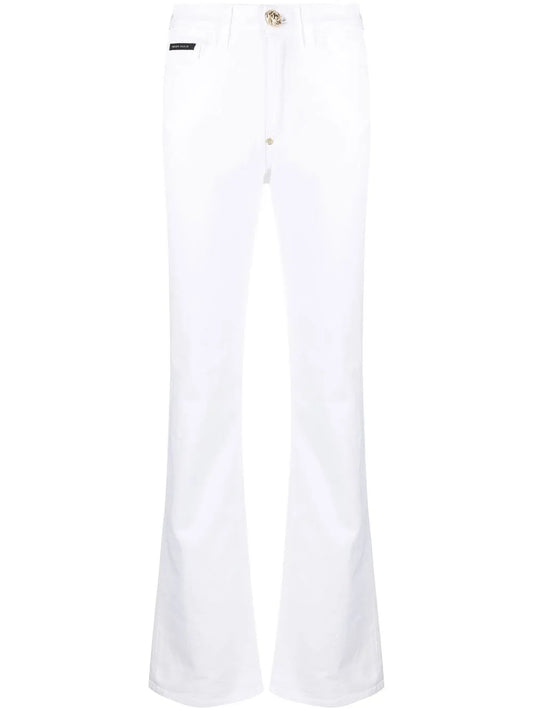 High-Waisted Flared Jeans