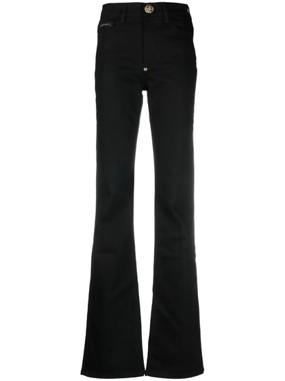 High-Waisted Flared Jeans