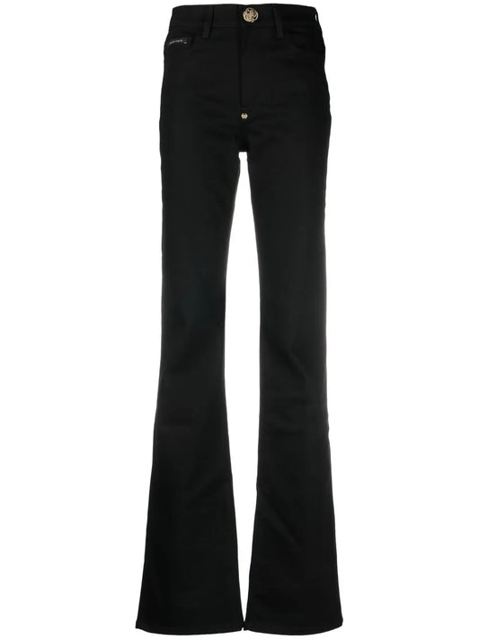 High-Waisted Flared Jeans