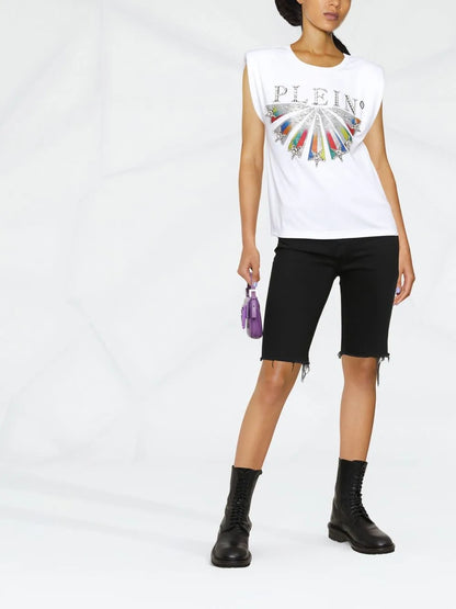Embellished Logo-Print T-Shirt