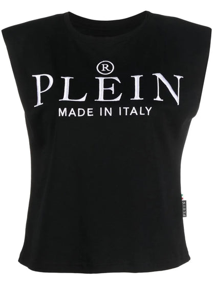 Logo-Print Cotton Tank Top