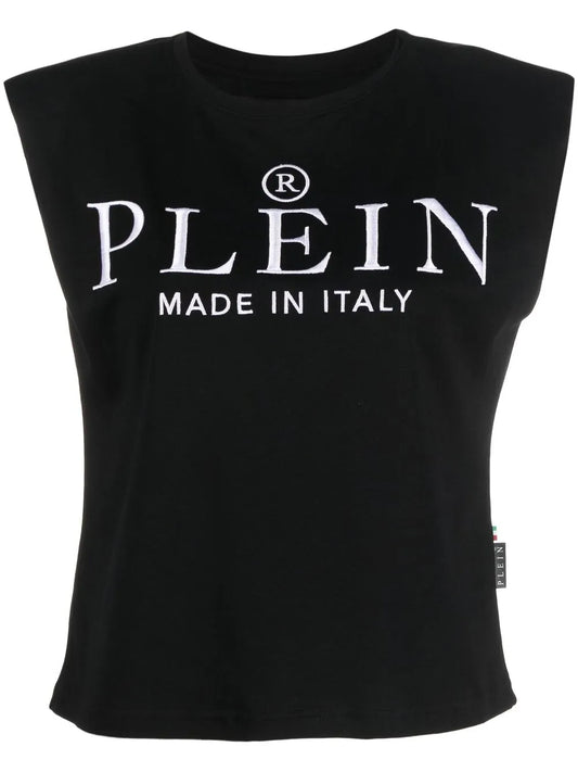 Logo-Print Cotton Tank Top