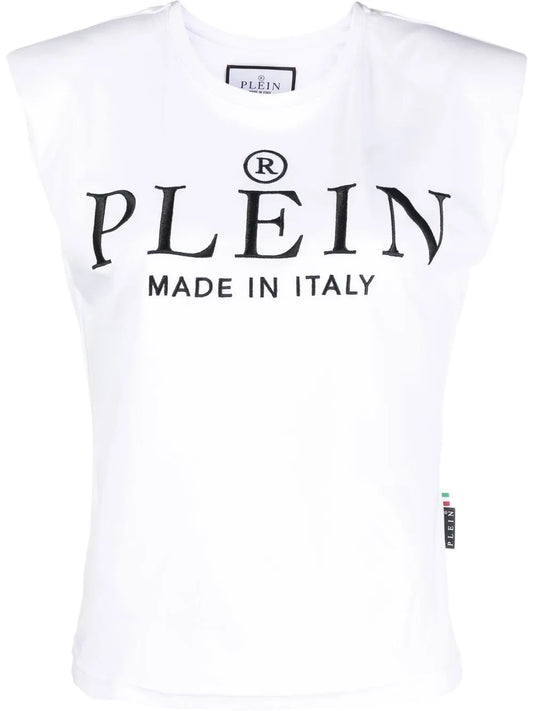 Logo-Print Cotton Tank Top