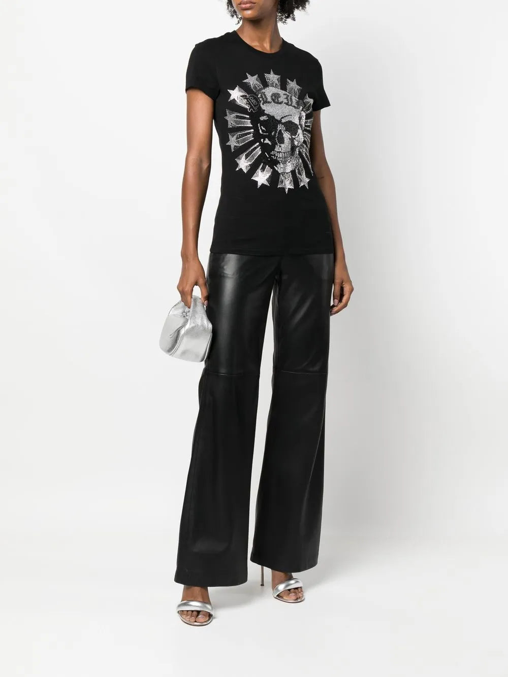 Sexy Pure-Fit Skull Strass T-Shirt