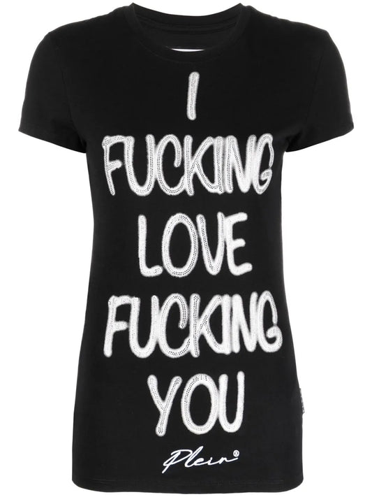 Slogan-Print T-Shirt