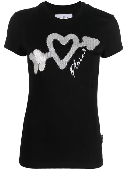 Crystal-Embellished Logo T-Shirt