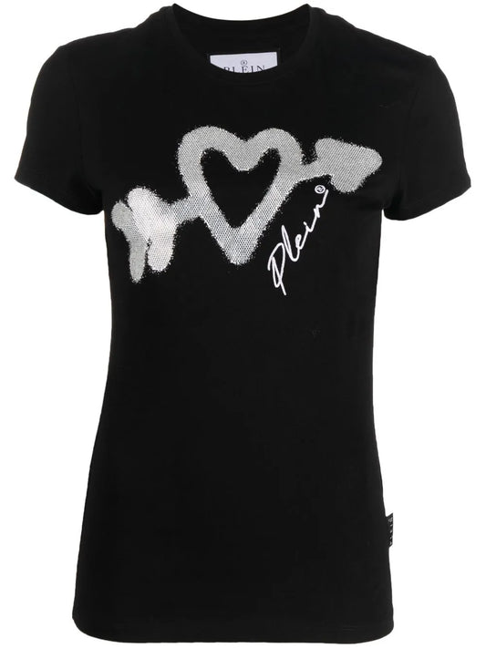 Crystal-Embellished Logo T-Shirt