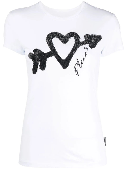 Crystal-Embellished Logo T-Shirt
