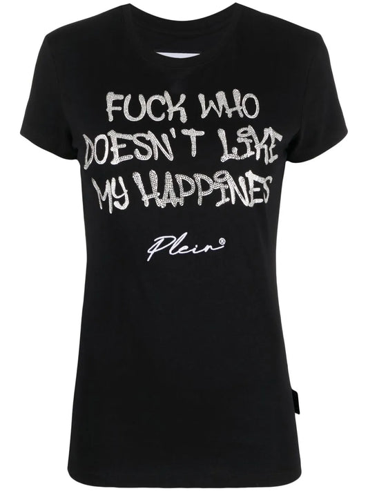 Sexy Pure Rhinestone-Embellished T-Shirt