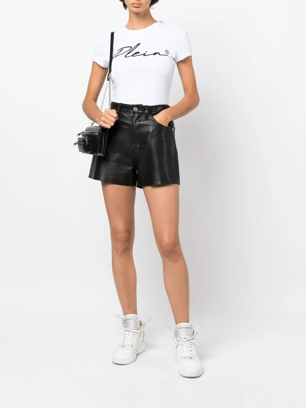 Script Logo Crystal-Embellished T-Shirt