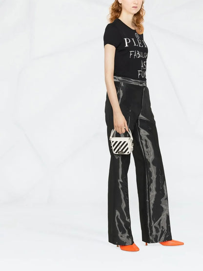 Sexy Pure Rhinestone-Embellished T-Shirt