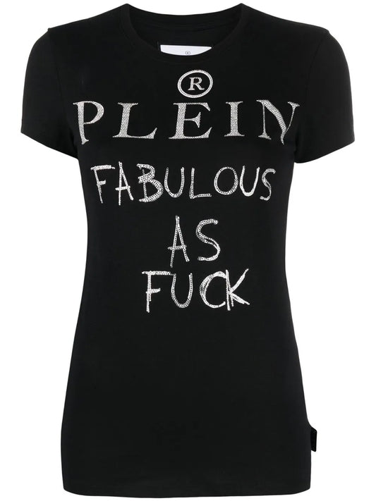 Sexy Pure Rhinestone-Embellished T-Shirt