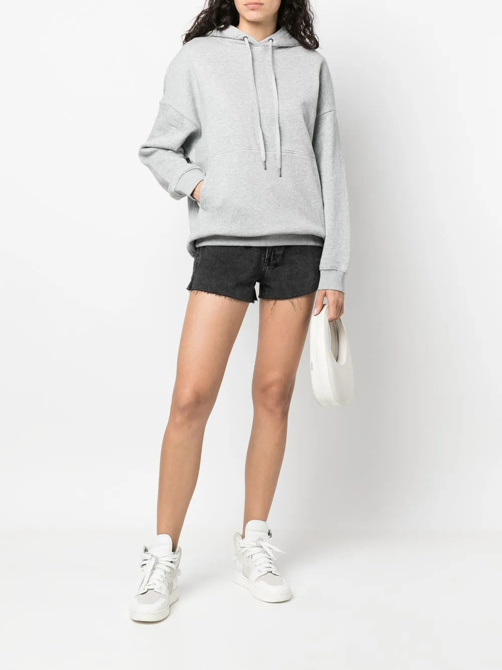 Melange Boyfriend-Cut Hoodie