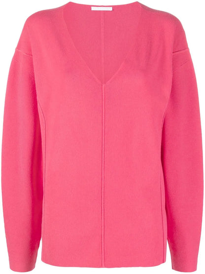 V-Neck Puff-Sleeve Jumper