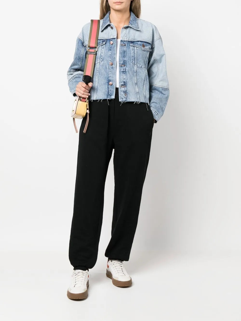 Elasticated-Waistband Detail Trousers