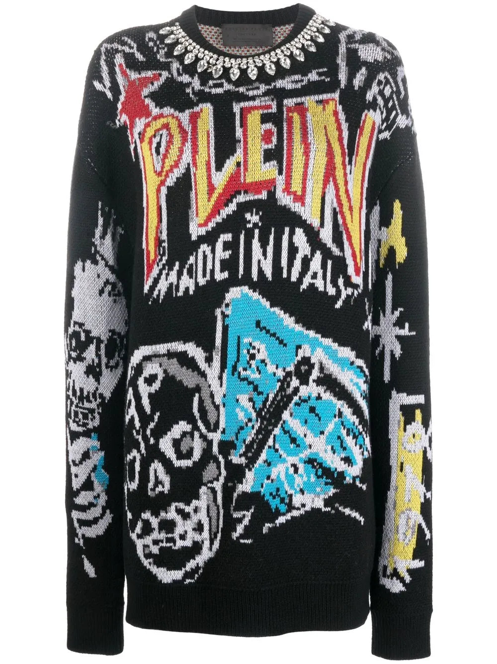 Grafitti-Print Sweatshirt