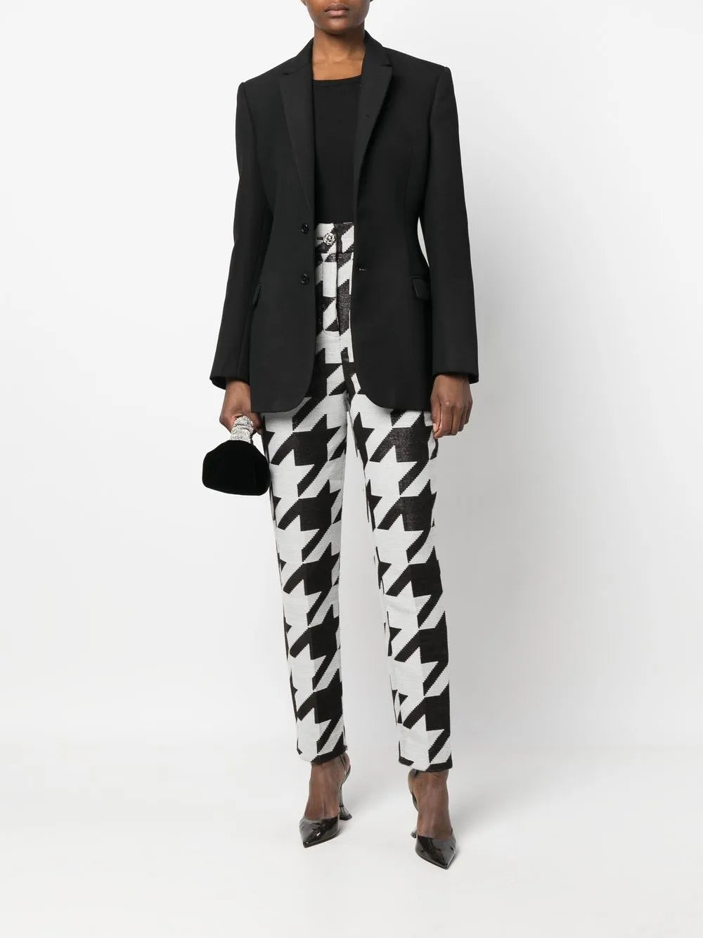 Houndstooth-Check Trousers