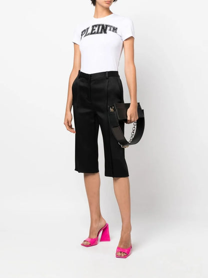 Sexy Pure Crystal Embellished T-Shirt
