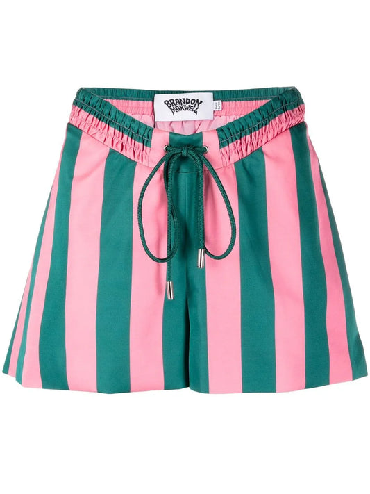 Striped Drawstring Shorts
