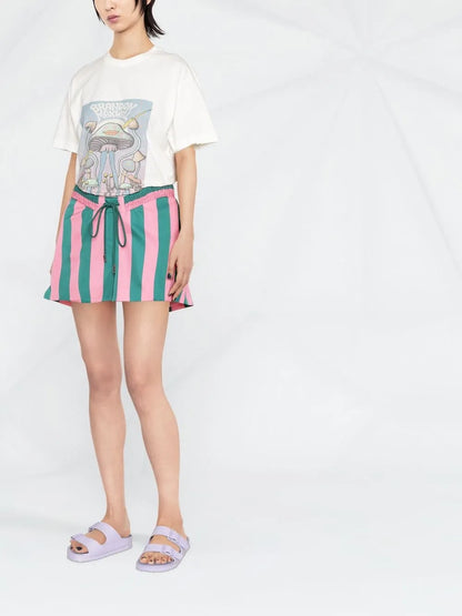 Striped Drawstring Shorts