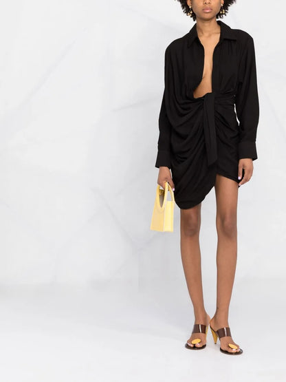La Robe Bahia Draped Minidress