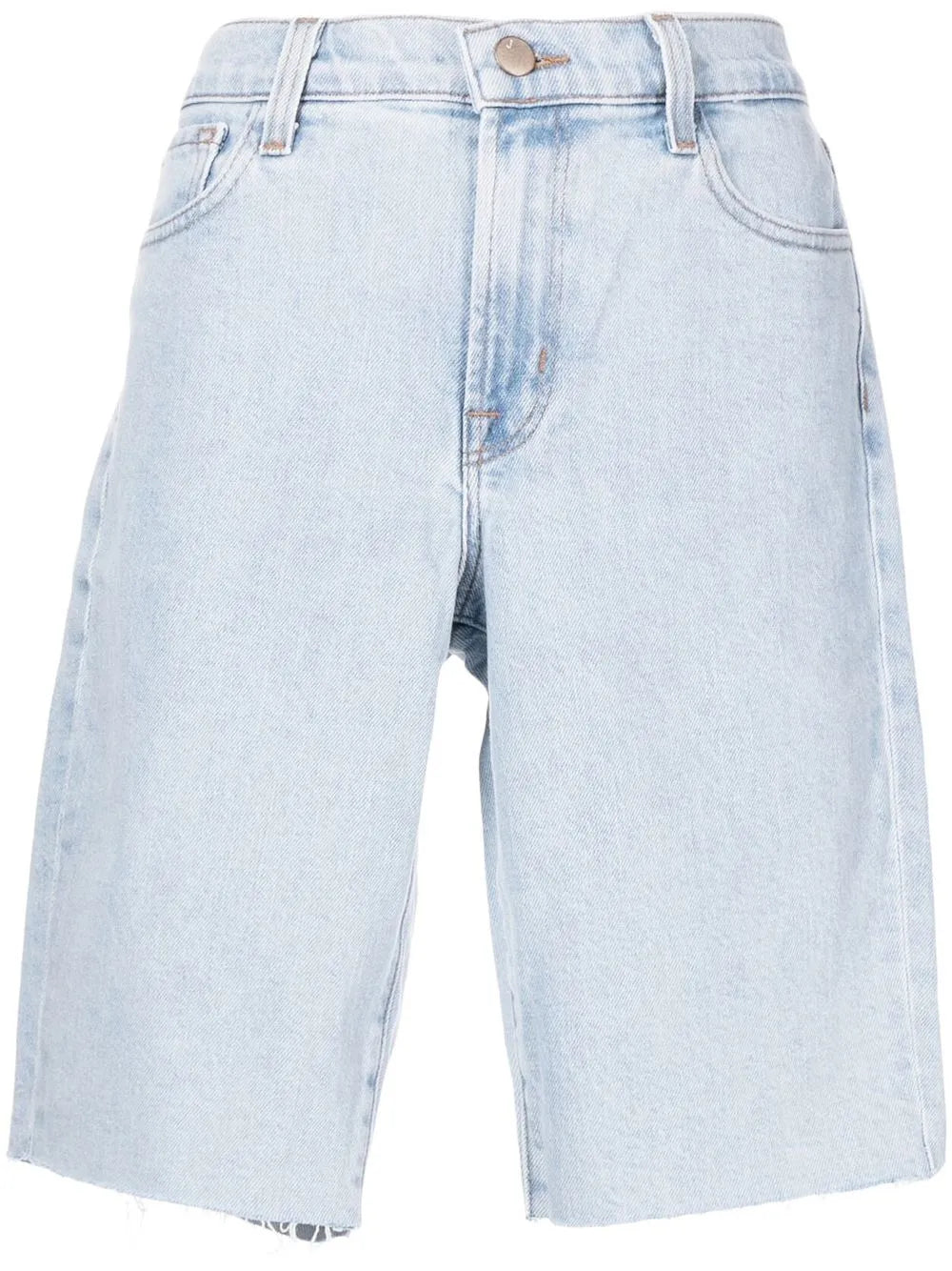 Mid-Length Denim-Shorts