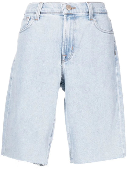 Mid-Length Denim-Shorts