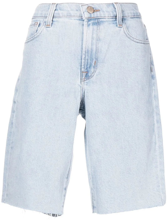 Mid-Length Denim-Shorts