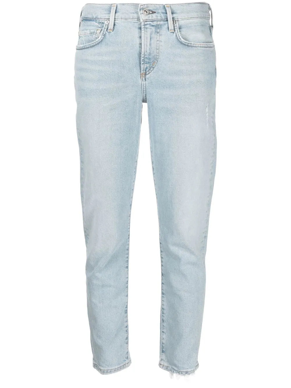 Mid-Rise Cropped Jeans