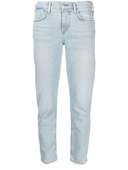 Mid-Rise Cropped Jeans