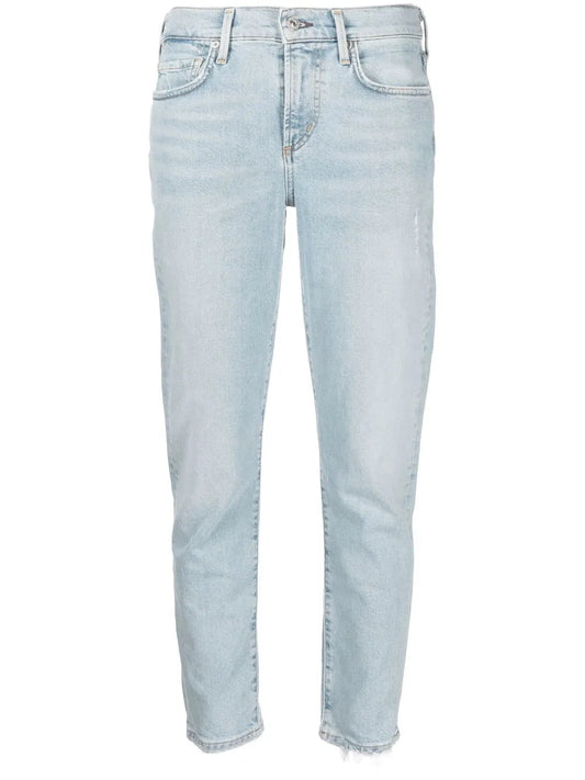 Mid-Rise Cropped Jeans
