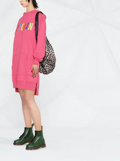 Logo-Print Hooded Dress