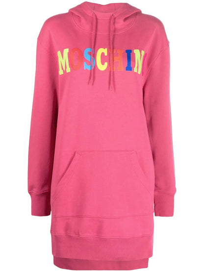 Logo-Print Hooded Dress
