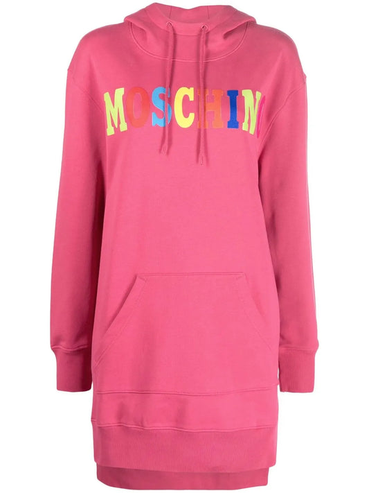 Logo-Print Hooded Dress