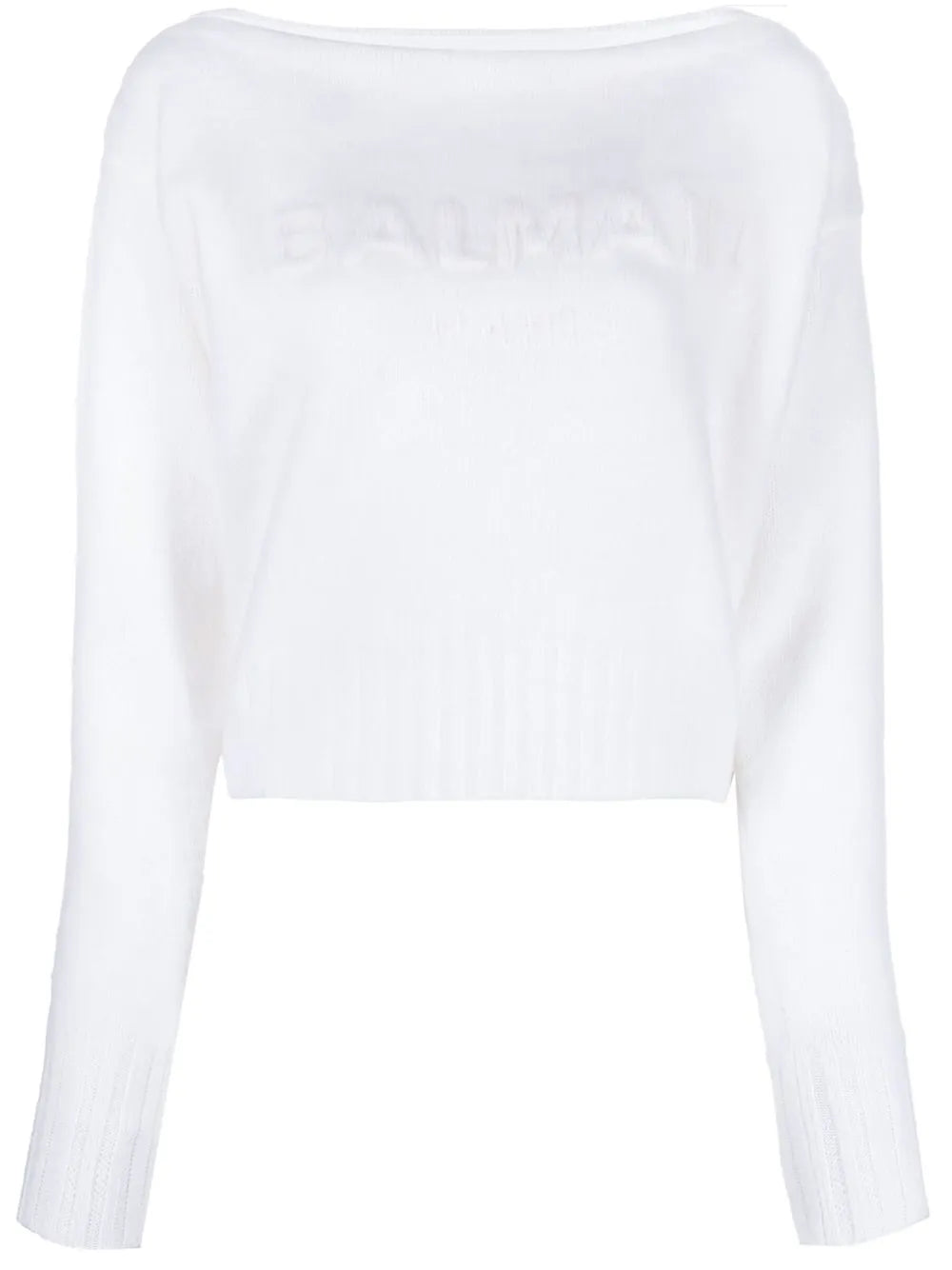 Slash-Neck Long-Sleeve Jumper