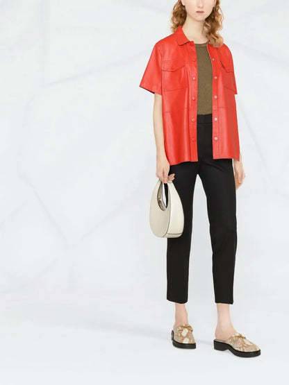 Cropped Slim-Fit Trousers