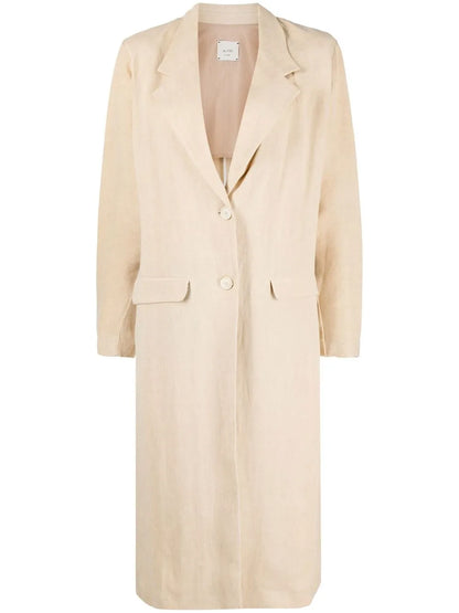 Single-Breasted Tailored Coat