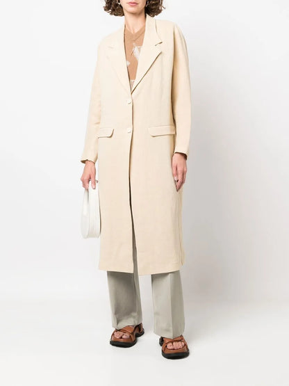 Single-Breasted Tailored Coat