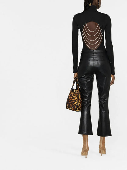 Lewis Crystal-Embellished Rib Knit Top